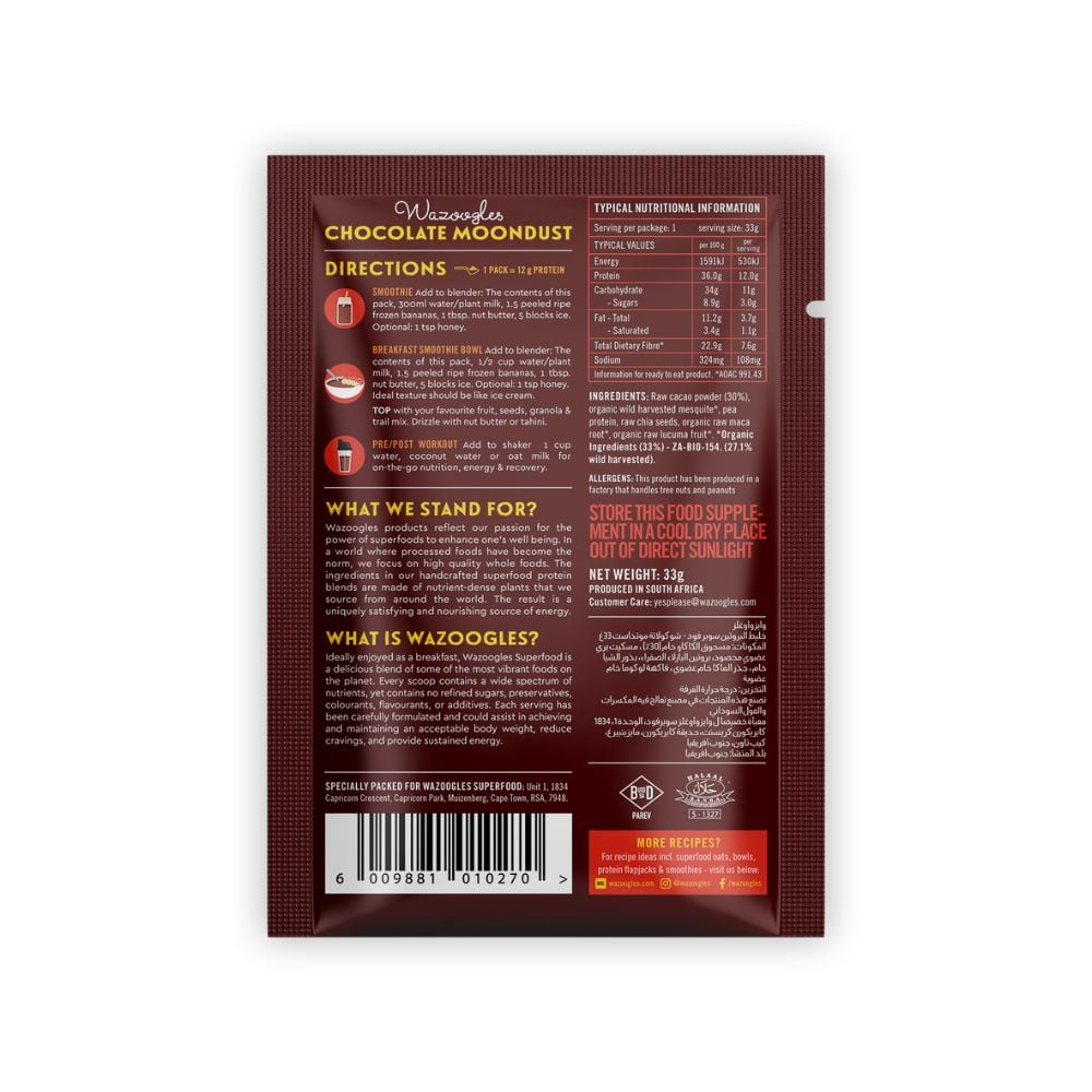 Wazoogles - Superfood Protein Blend Chocolate Moondust