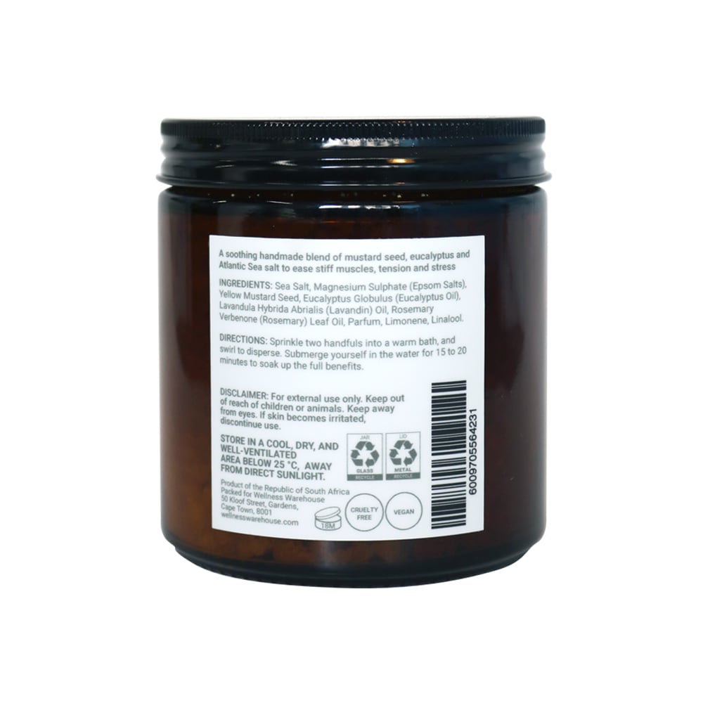 Wellness - Bath Salts Jar Mustard 450g