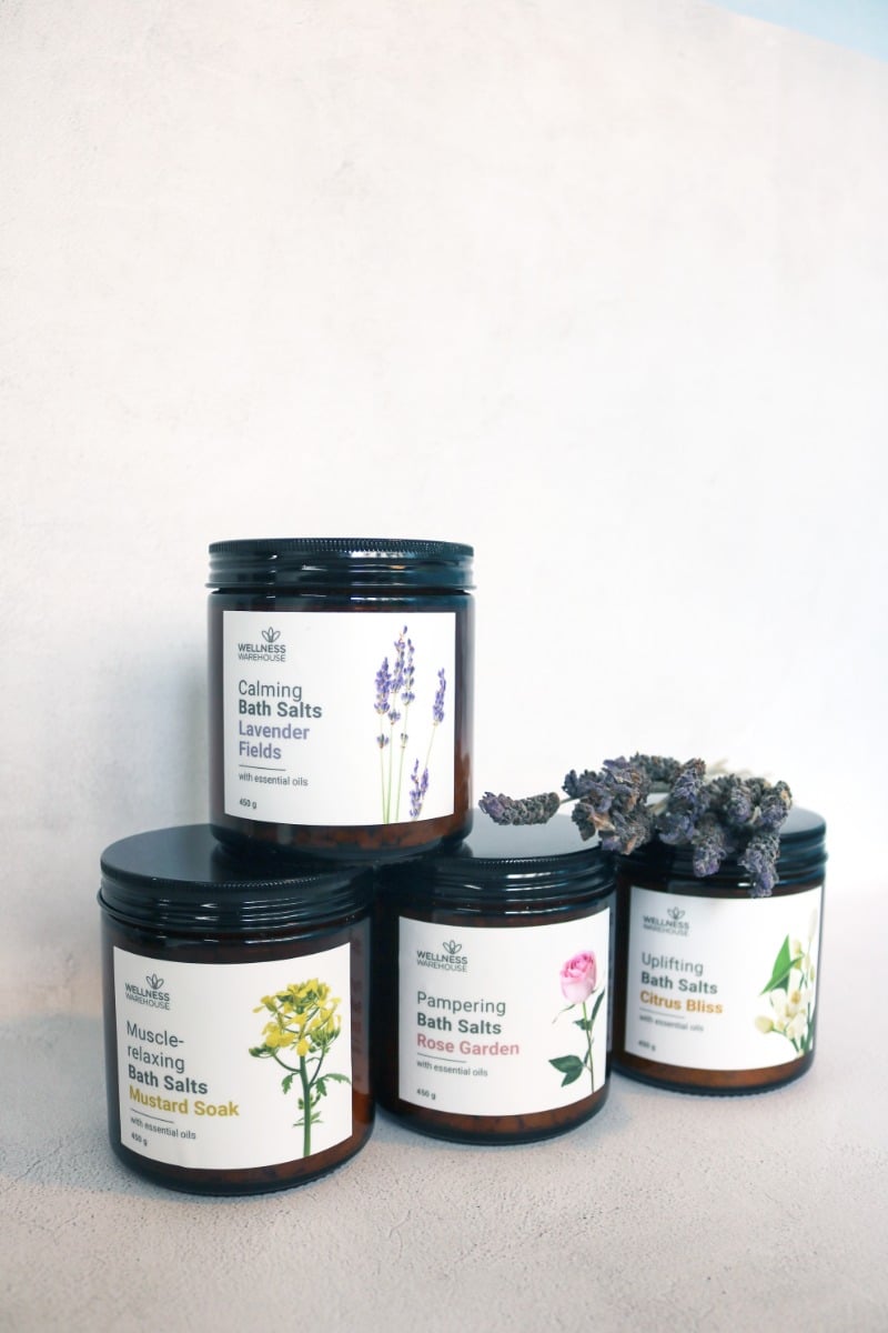 Wellness - Bath Salts Jar Mustard 450g