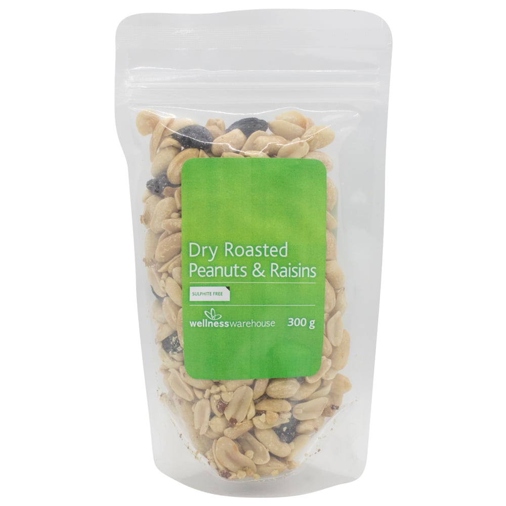 Wellness - Peanuts and Raisins Dry Roasted & Salted 300g