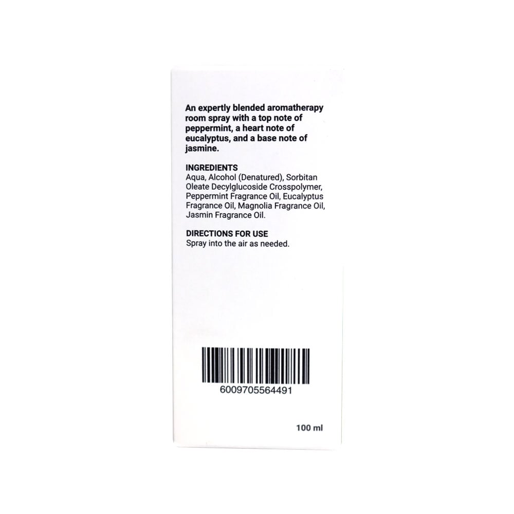 Wellness - Room Mist Peppermint Eucalyptus & Jasmine 100ml