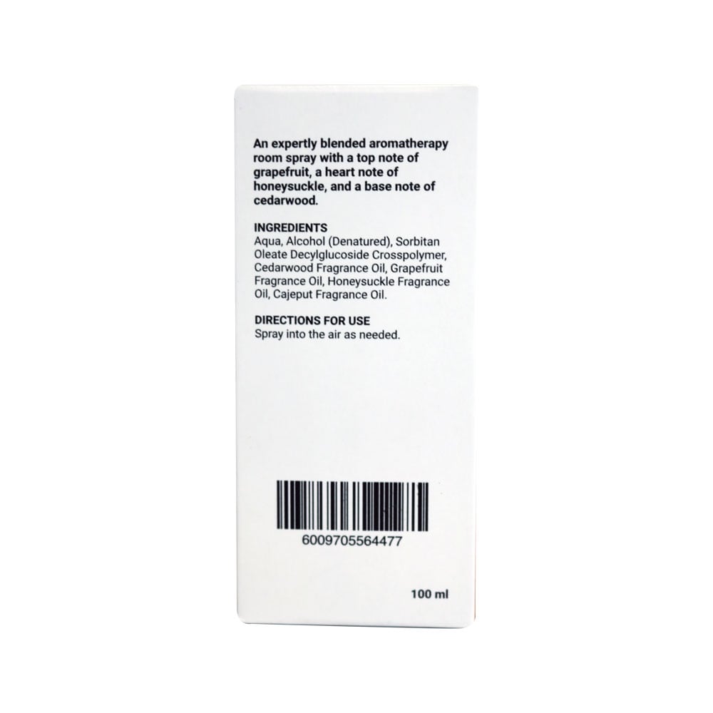Wellness - Room Mist Honeysuckle Grapefruit & Cedarwood 100ml