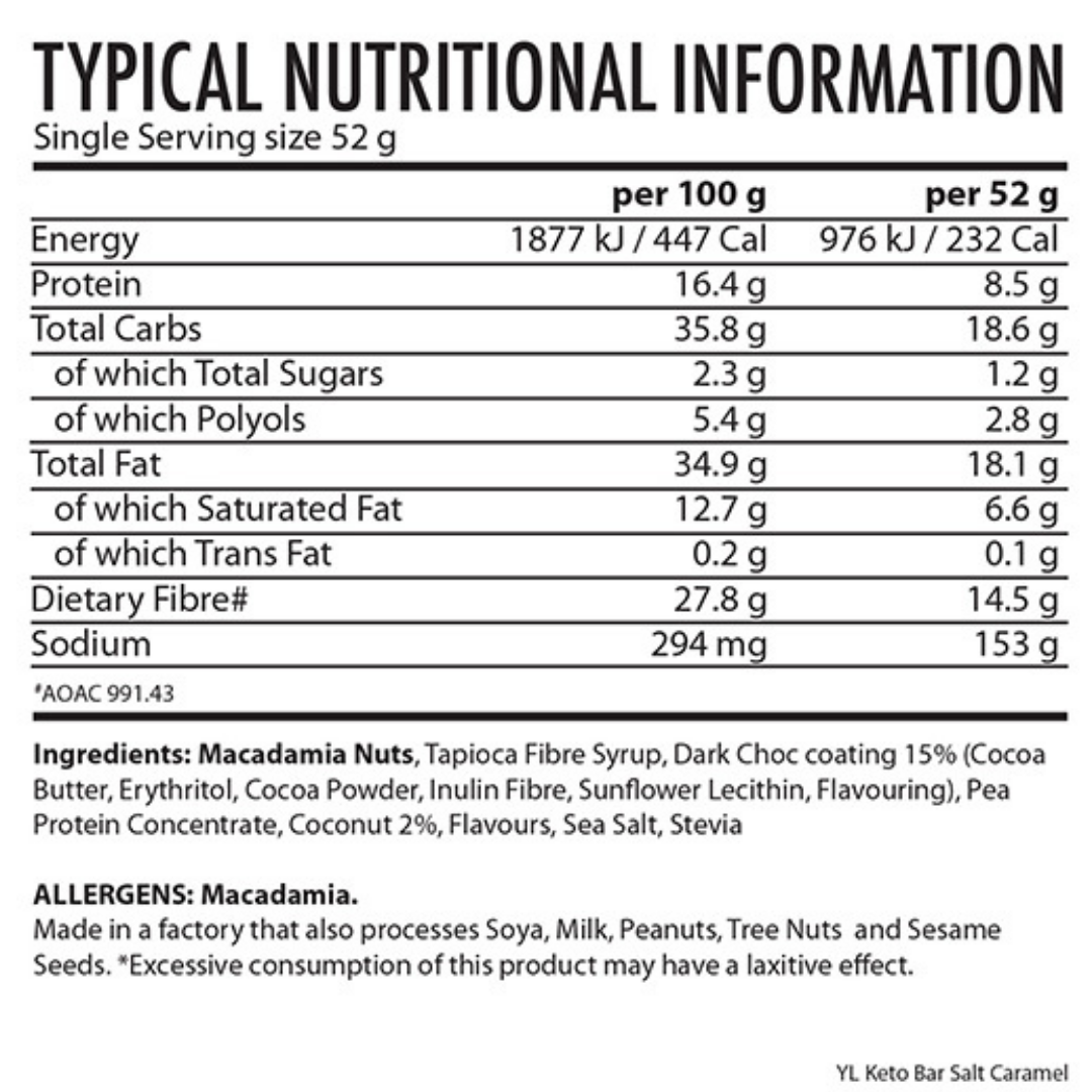 Youthful Living - Bar Keto Collagen Salted Caramel 52g