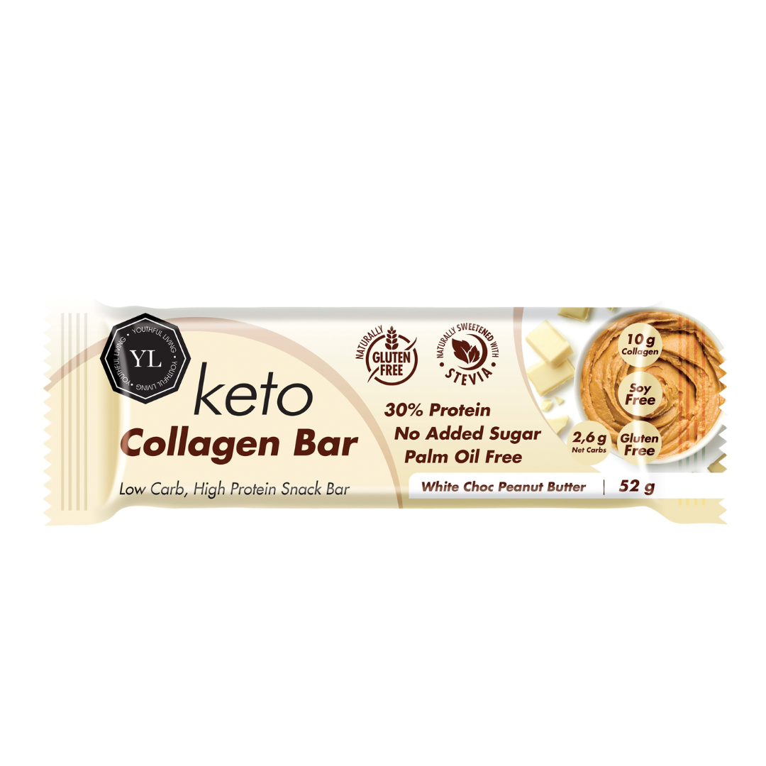 Youthful Living - Bar Keto Collagen White Chocolate Peanut Butter 52g