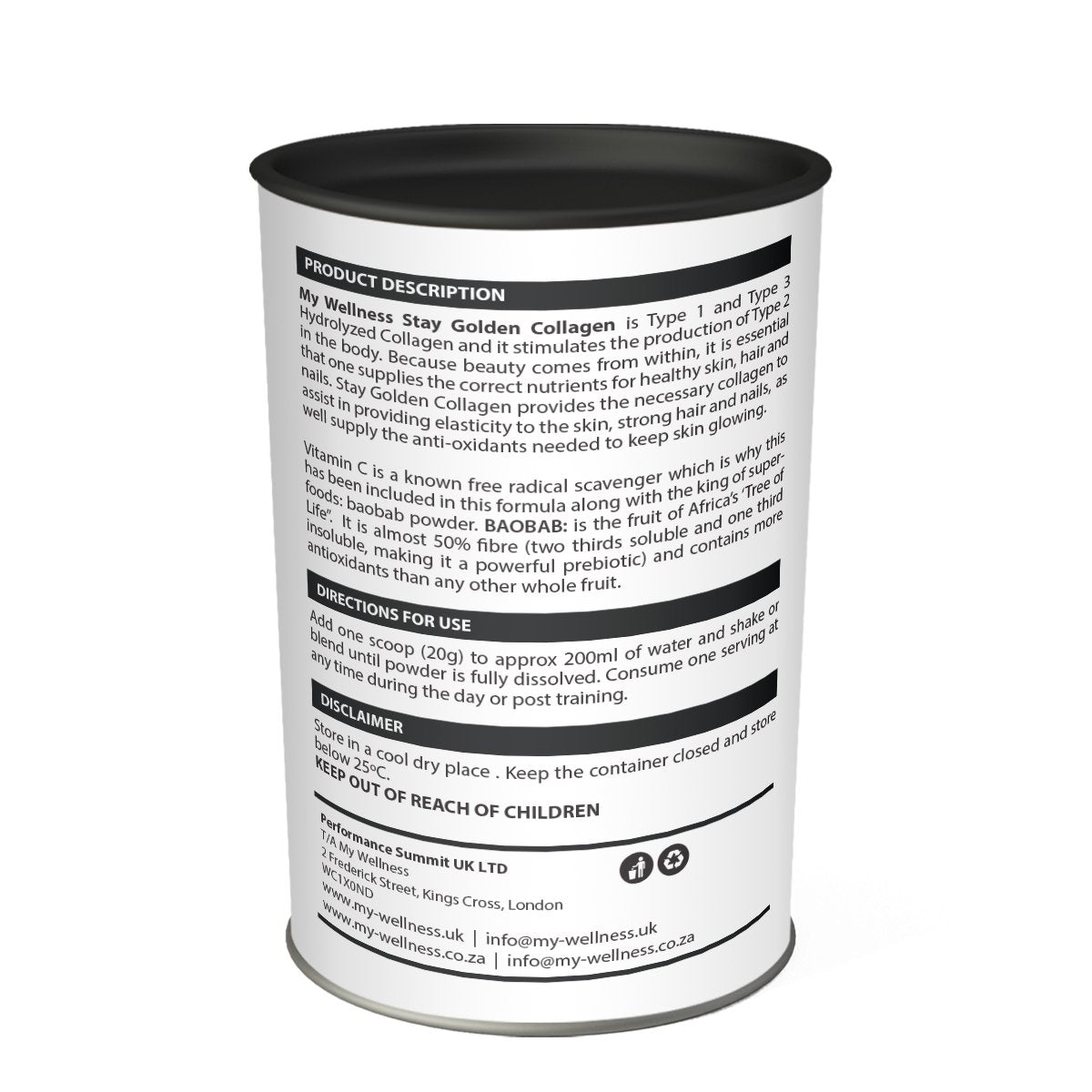 My Wellness - Pure Collagen + Vitamin C Unflavoured