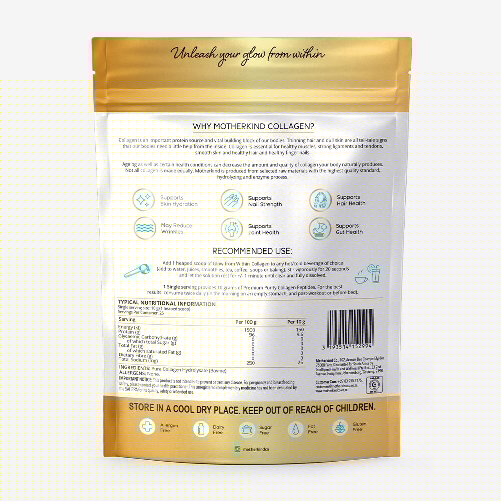Motherkind - Glow From Within Collagen 500g