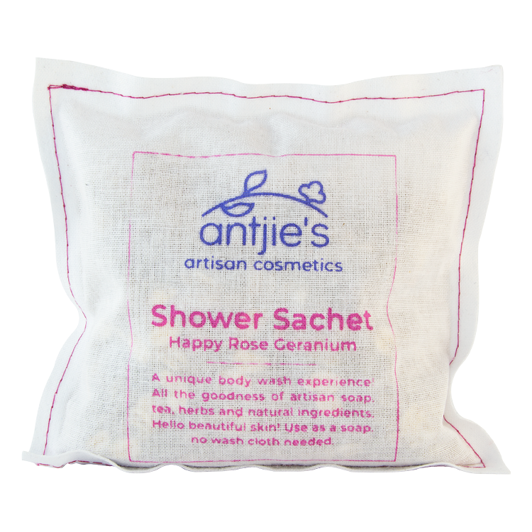 Antjies Happy Rose Geranium Shower Sachet