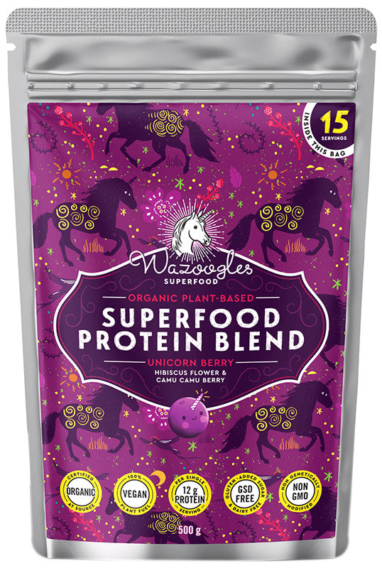 Wazoogles - Superfood Protein Blend Unicorn Berry 1kg