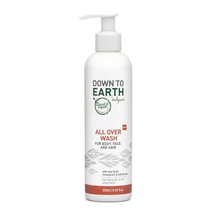 Down To Earth - All Over Wash for Body, Face & Hair 250ml