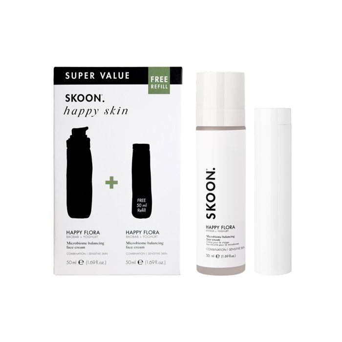 SKOON - HAPPY FLORA Face Cream 50ml + 50ml Refill