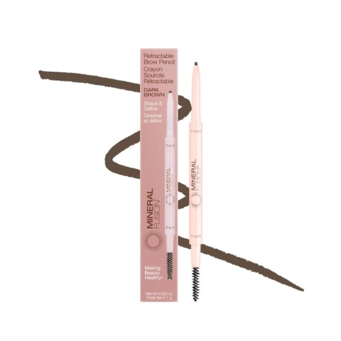 Mineral Fusion - Retractable Eyebrow Pencil Dark Brown