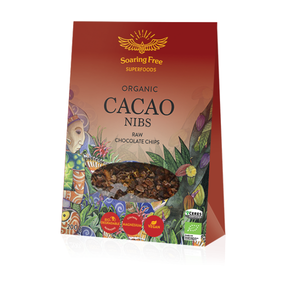 Soaring Free - Cacao Nibs Raw Organic 200g