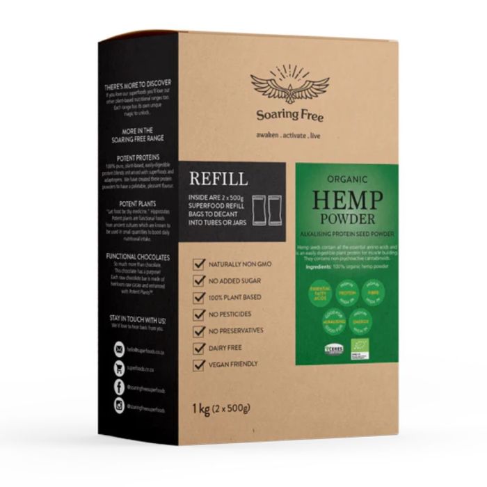 Soaring Free - Hemp Protein Powder Organic 1kg